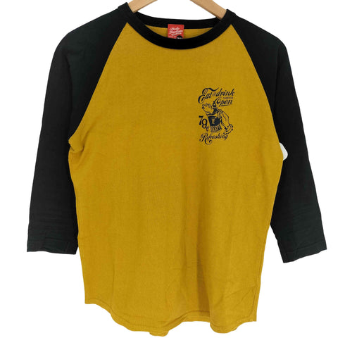 スタジオダルチザン STUDIO DARTISAN ロゴキャラクタープリント Q/S ラグランスリーブ クルーネック Tシャツ メンズ import:S